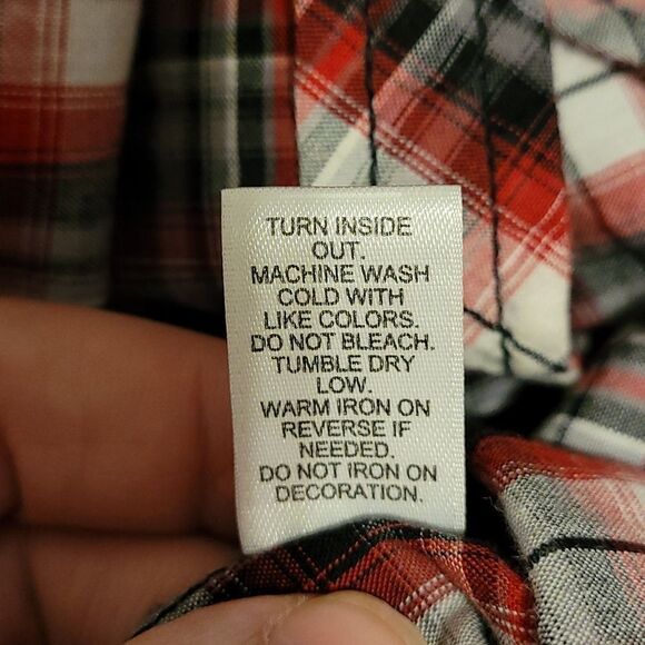 Cato plaid shirt with rhinestone studs - Picture 7 of 8